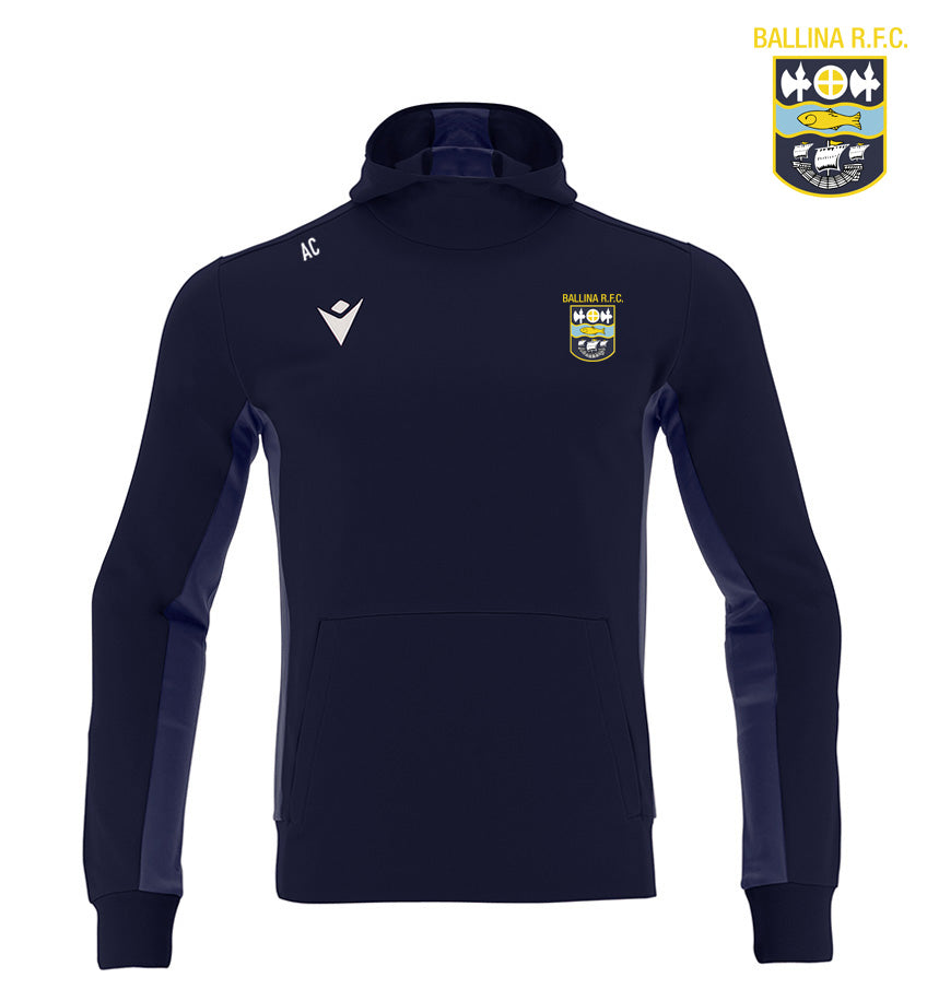 Ballina RFC Macron Electro Navy Hoodie