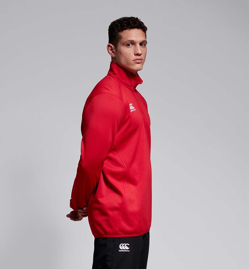 Athboy RFC Canterbury Club 1/4 Zip Mid Layer Training Top - Red