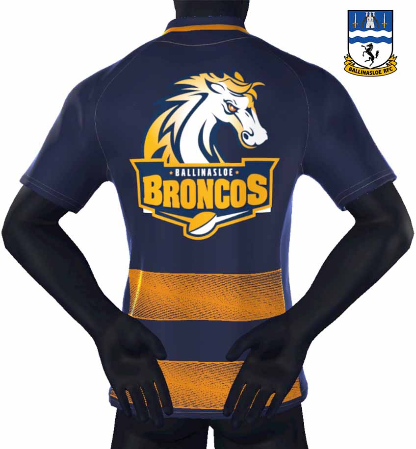 Ballinasloe RFC Broncos Macron Rugby Jersey