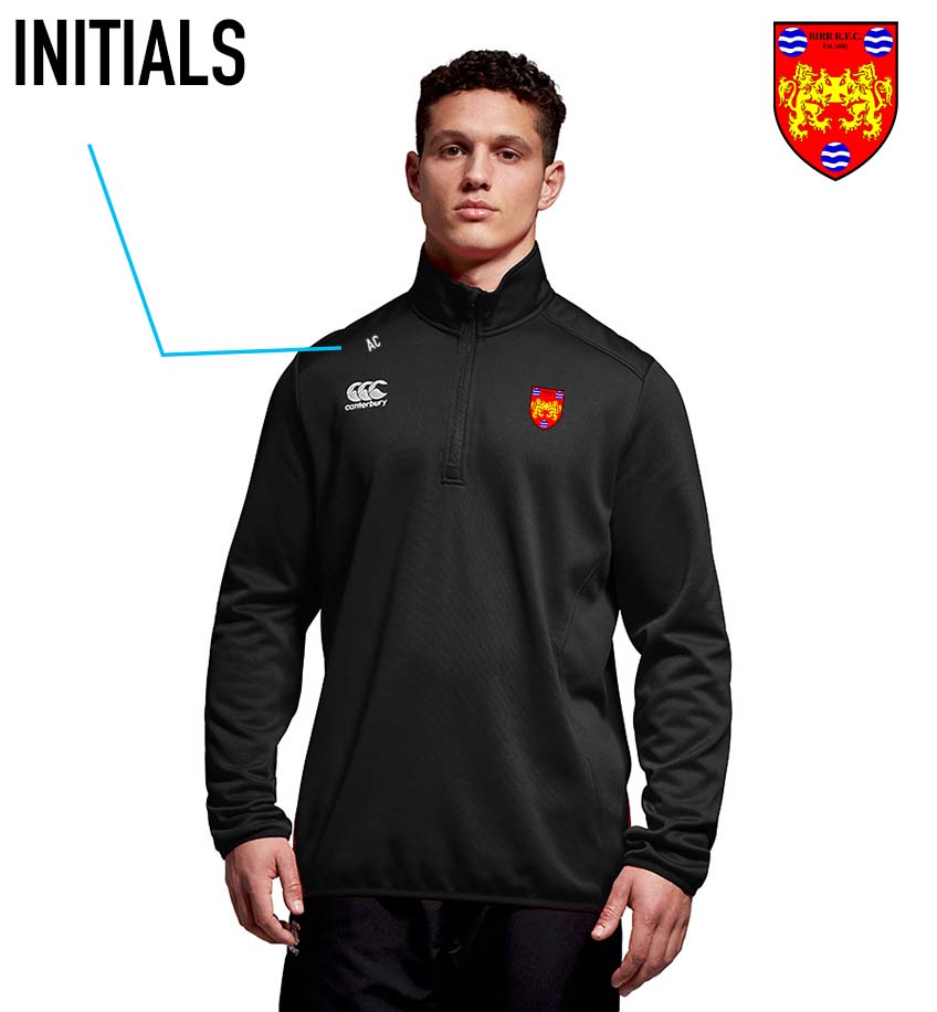 Birr RFC Canterbury Club 1/4 Zip Mid Layer Training Top