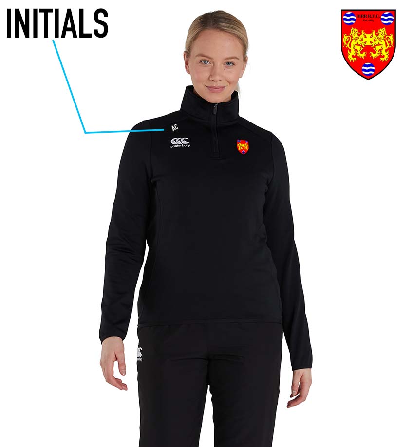 Birr RFC Canterbury Club 1/4 Zip Mid Layer Training Top