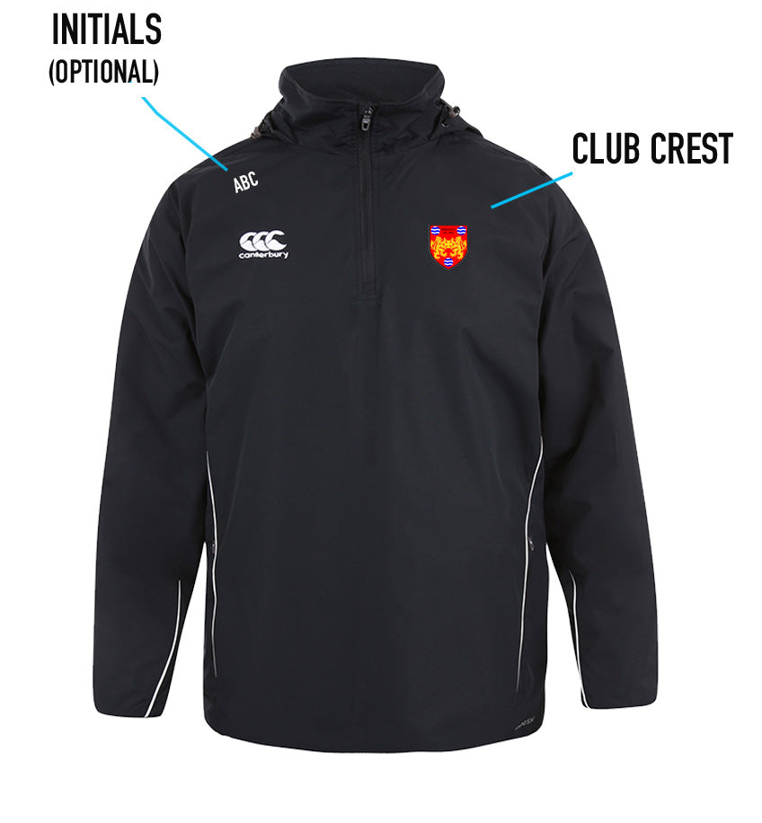 Canterbury Team Sale Full Zip Black Rain Jacket