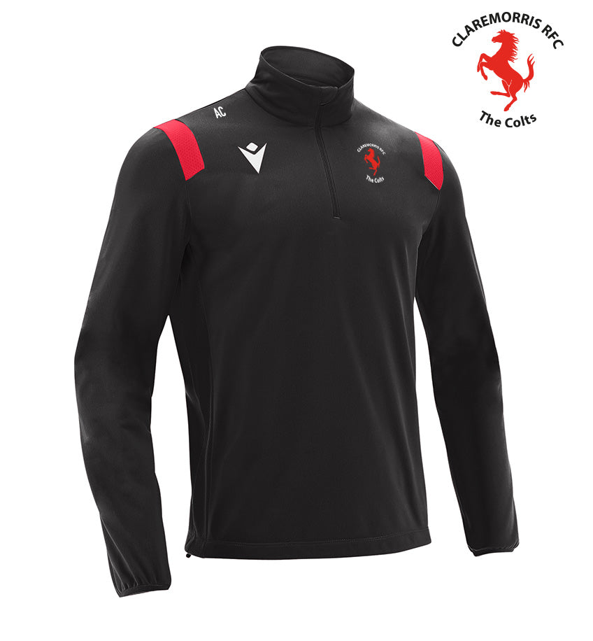 Claremorris RFC Macron Black/Red Gange Tracksuit Top