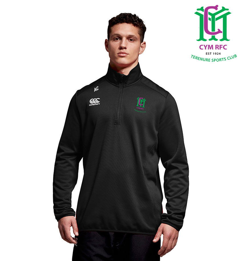 CYM Terenure RFC Canterbury Club 1/4 Zip Mid Layer Training Top