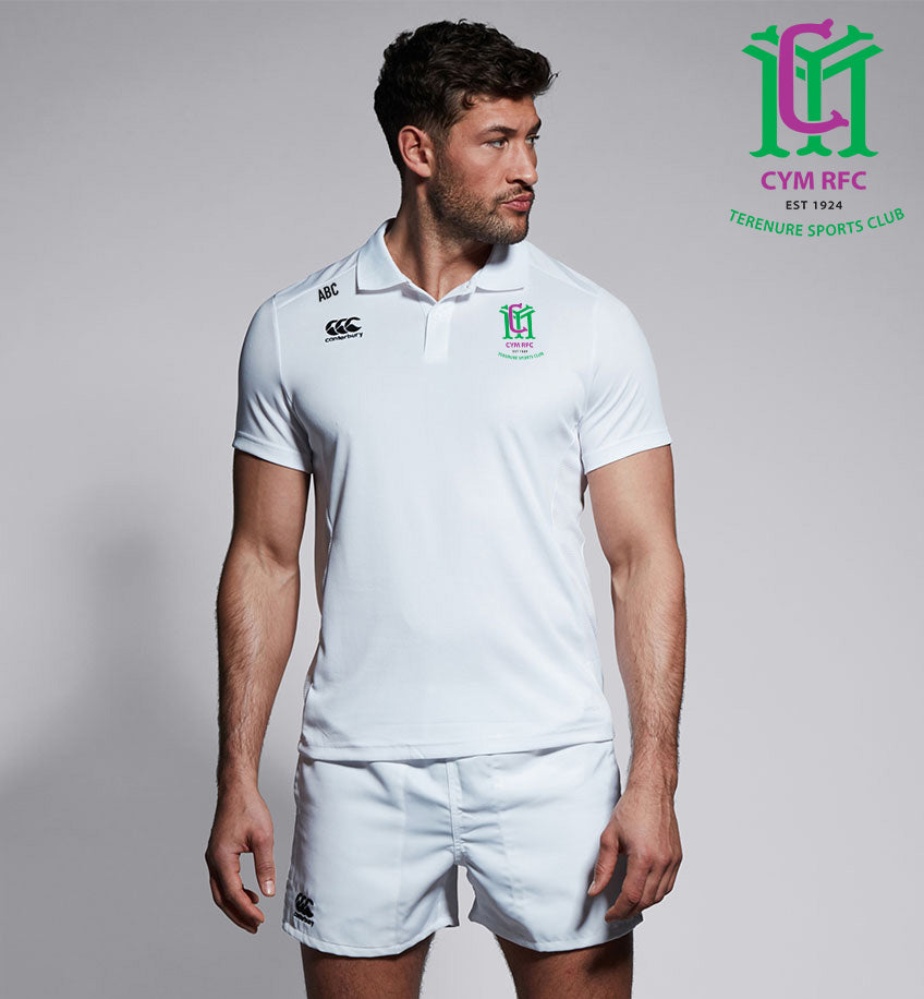 CYM Terenure RFC Canterbury Club White Polo Shirt