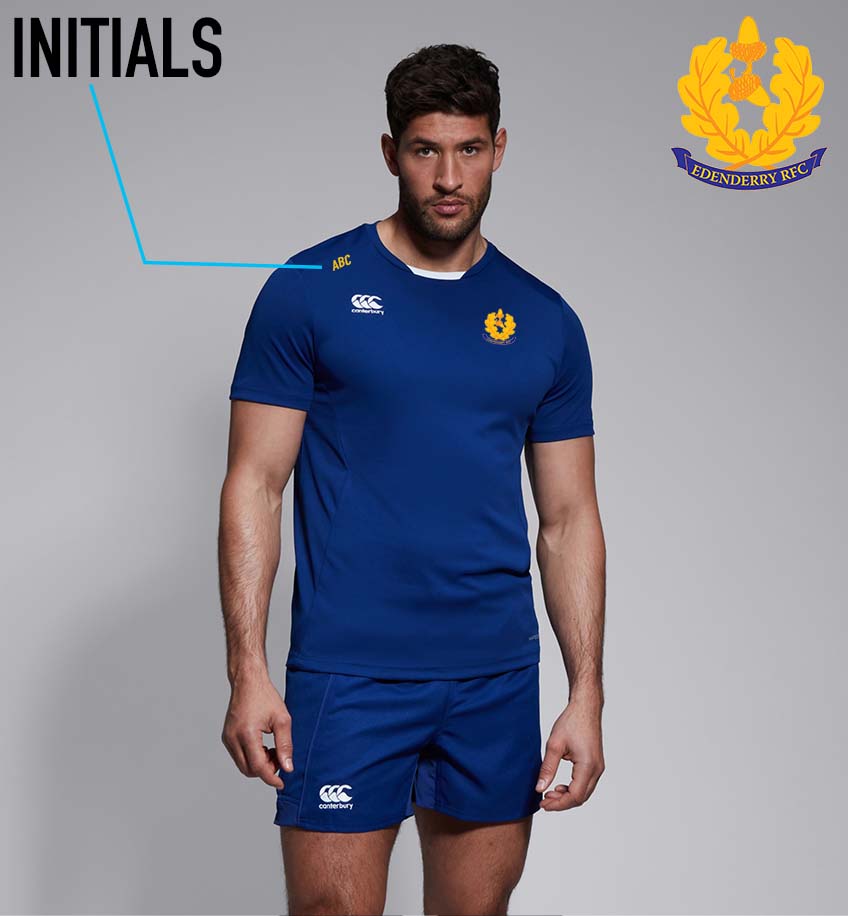 Edenderry RFC Canterbury Club Tee Shirt - ROYAL BLUE