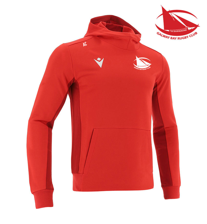 Galway Bay RFC Macron Red Electro Hoodie