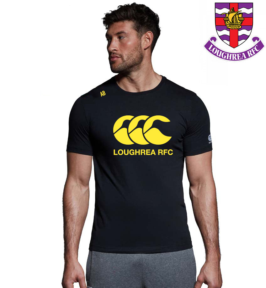 Loughrea RFC Canterbury CCC Mens Black Tee