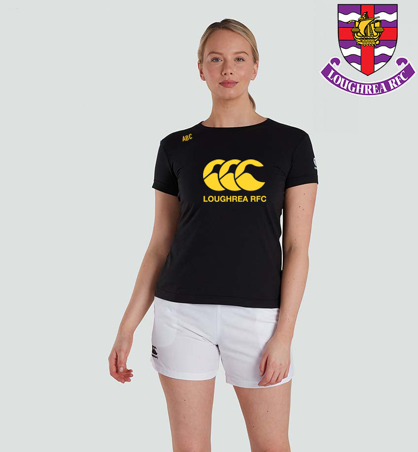 Loughrea RFC Canterbury CCC Mens Black Tee