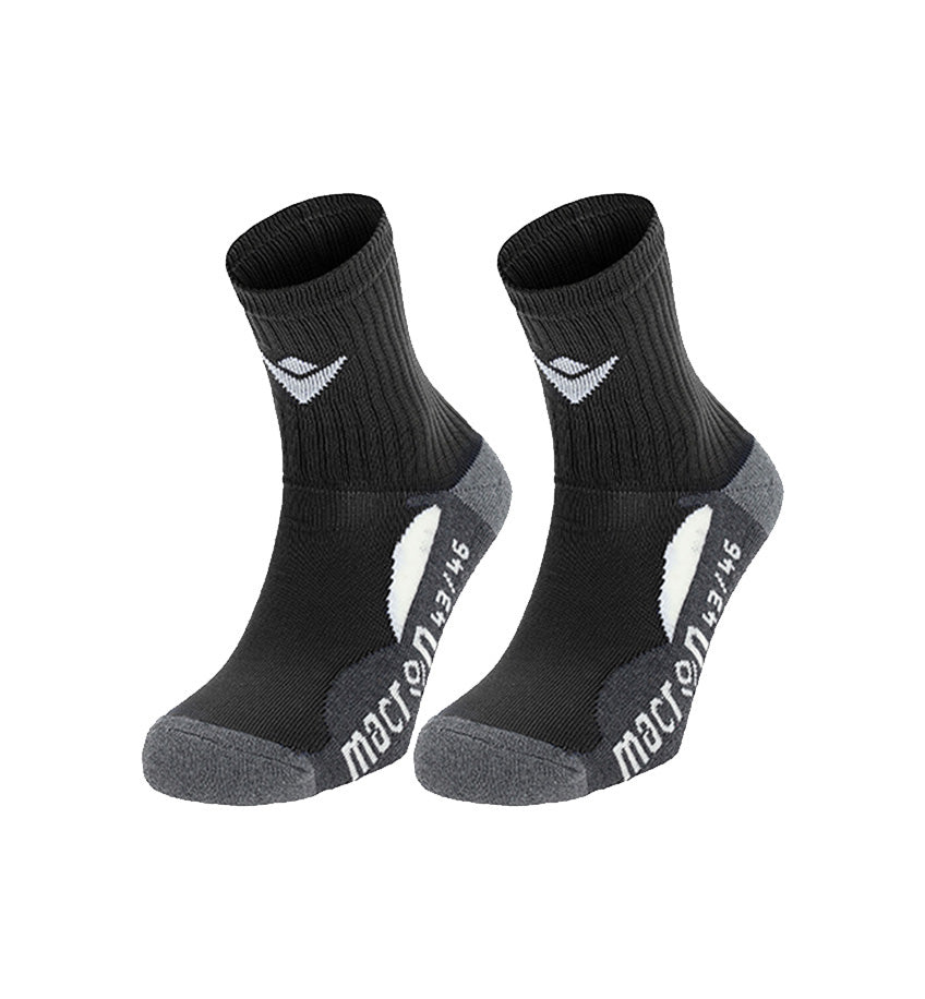 Macron Short Rugby Black Socks