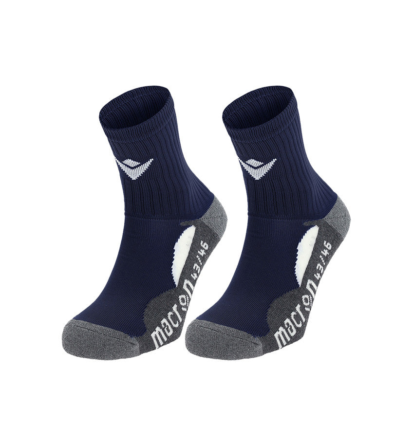 Navy Macron Short Rugby Socks