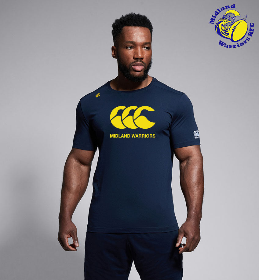 Midland Warriors RFC Canterbury CCC Navy Tee