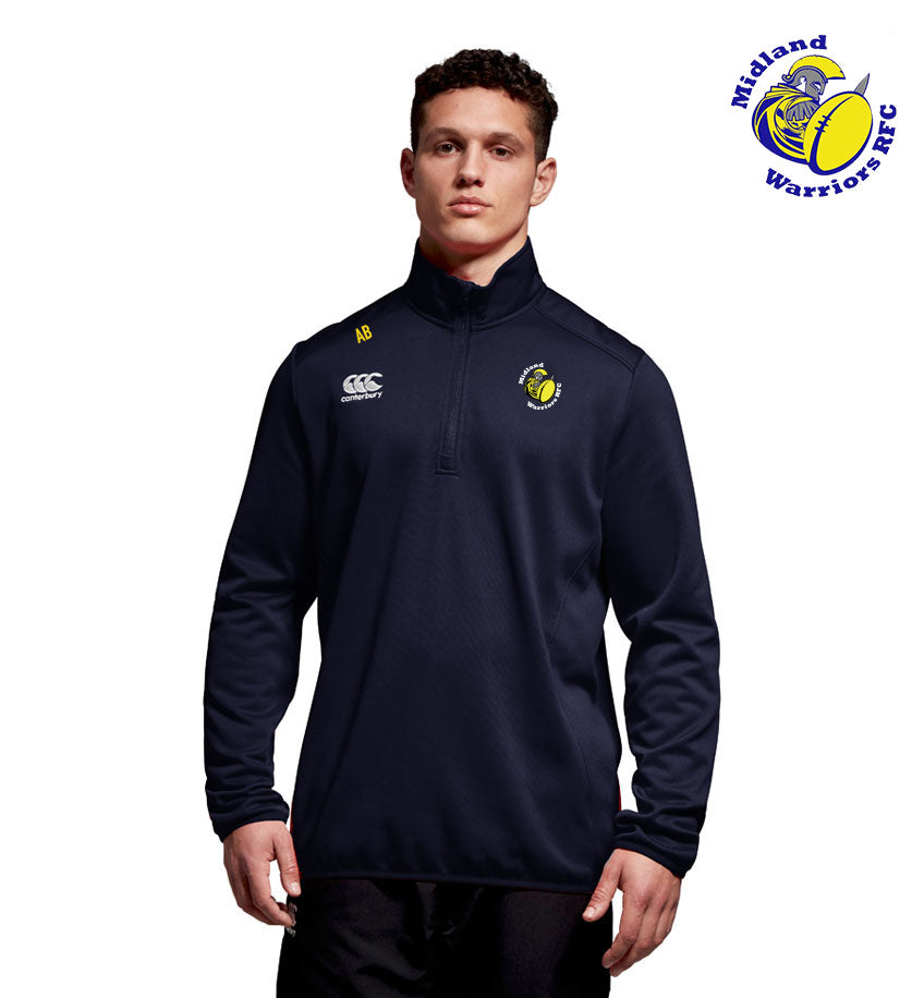 Midland Warriors RFC Canterbury Club 1/4 Zip Training Top