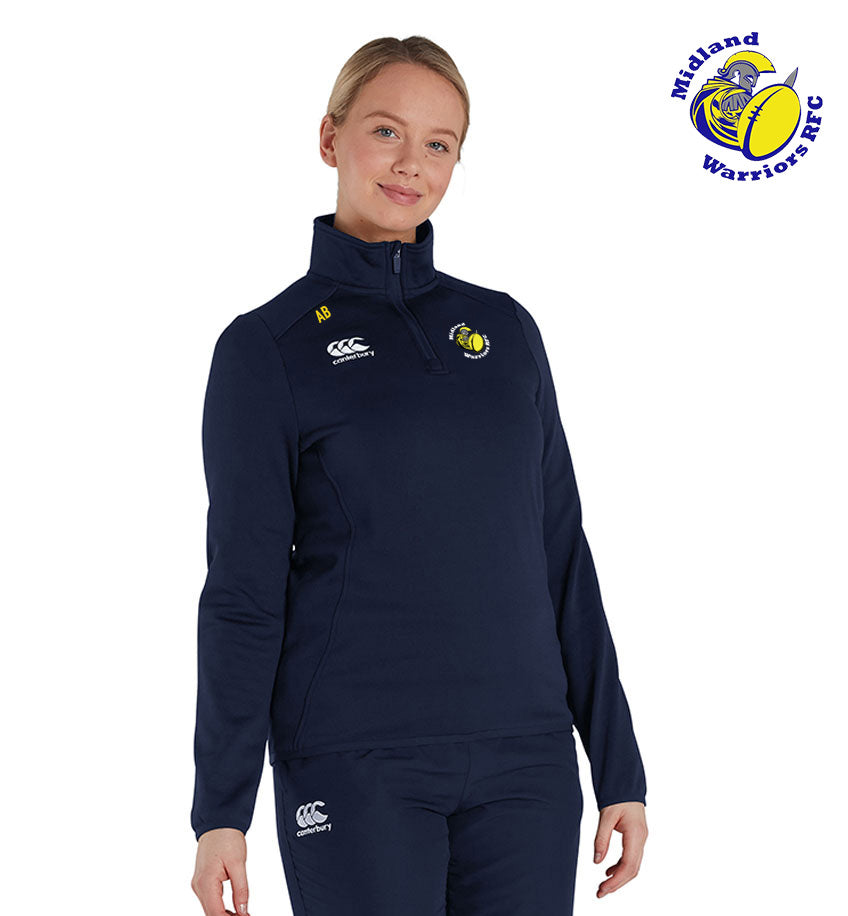 Midland Warriors RFC Canterbury Club 1/4 Zip Training Top