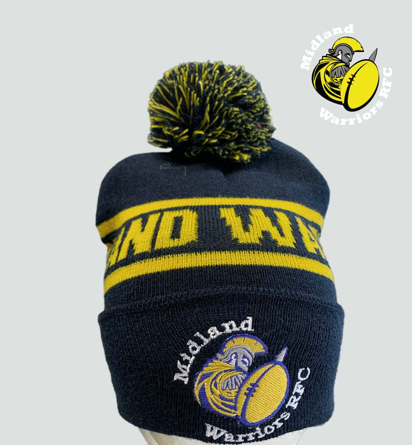 Midland Warriors RFC Official Bobble Hat