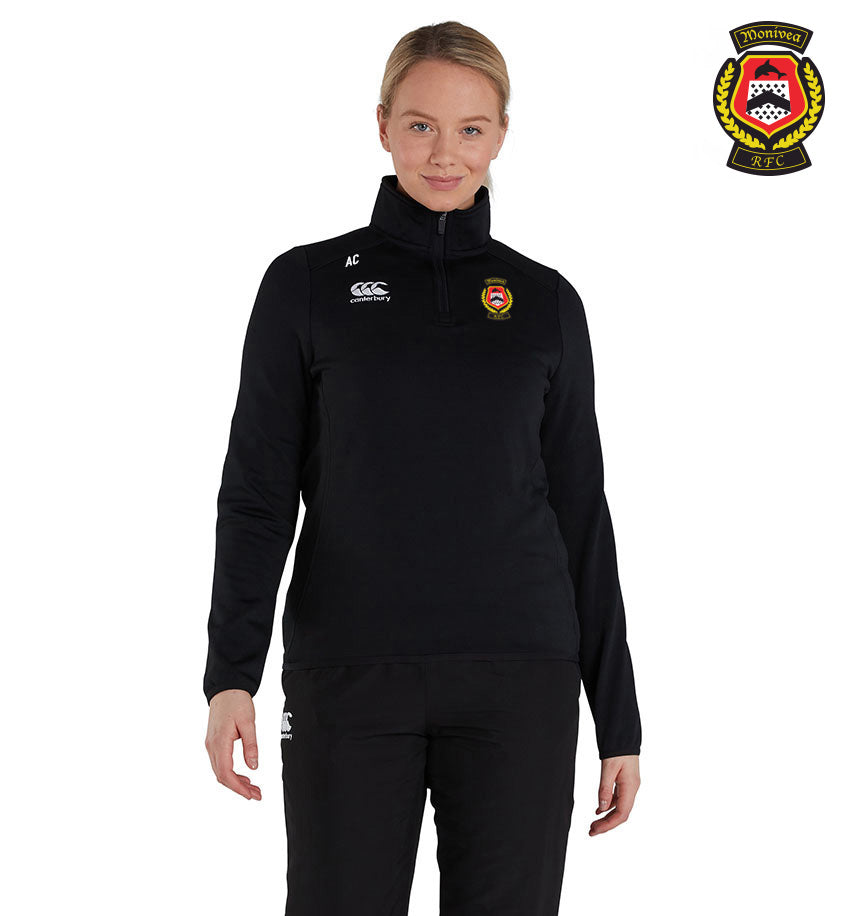 Monivea RFC Canterbury Club 1/4 Zip Mid Layer Womens Training Top