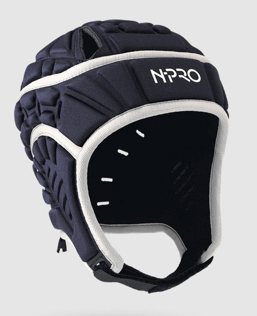 N-PRO - Rugby Head Guard Black/White