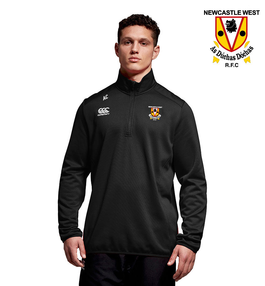 Newcastle West RFC Canterbury Club 1/4 Zip Mid Layer Mens Training Top