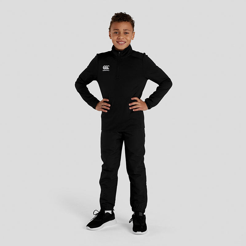  Canterbury Club 1/4 Zip Mid Layer Training Top Junior model black