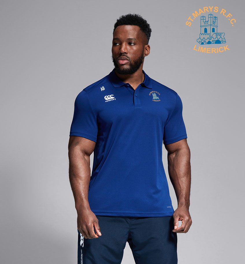 St. Mary&#39;s RFC - Limerick Canterbury Club Polo Shirt ROYAL