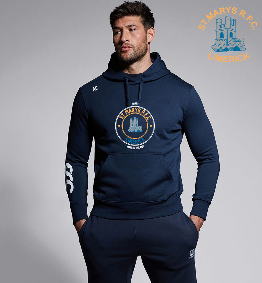 St. Mary&#39;s RFC - Limerick. Canterbury Special Club Print Hoody Navy