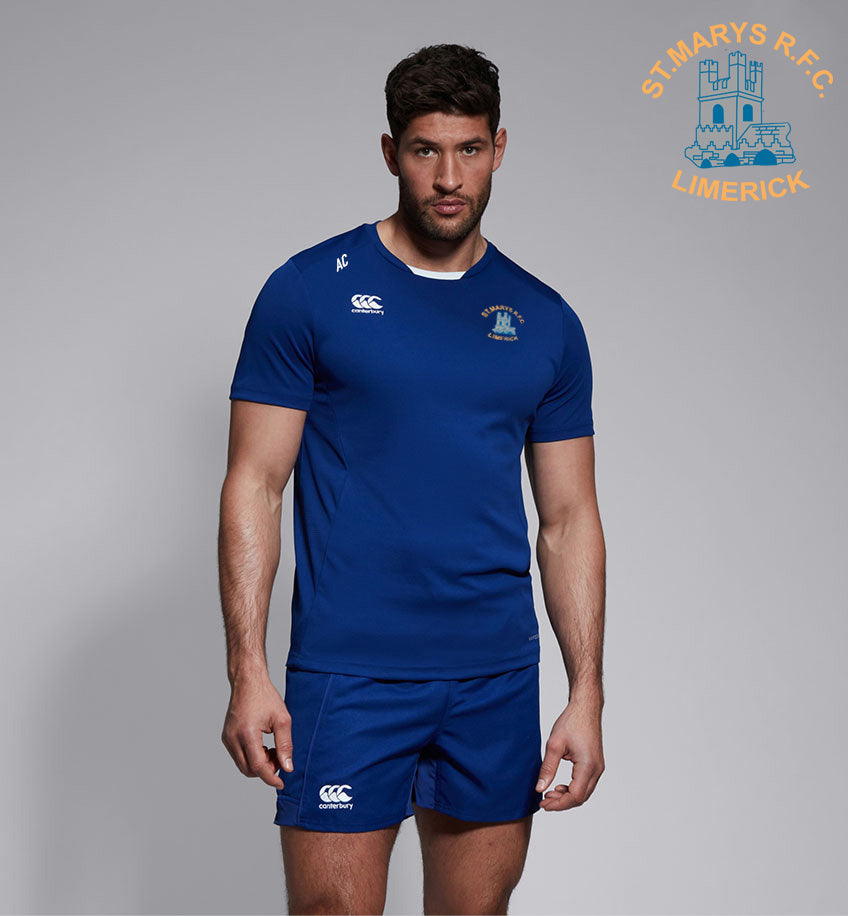 St. Mary&#39;s RFC - Limerick. Canterbury Club Tee Shirt - ROYAL BLUE