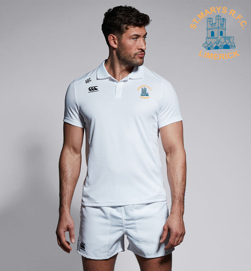 St. Mary's RFC - Limerick, Canterbury Club White Polo Shirt