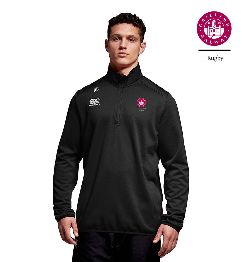 University of Galway RFC Canterbury Club 1/4 Zip Mid Layer Training Mens Top