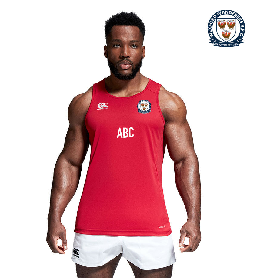 Wexford Wanderers RFC Canterbury Club Dry Singlet Red