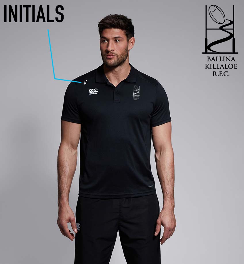 Ballina Killaloe RFC Canterbury Club Black Polo Shirt