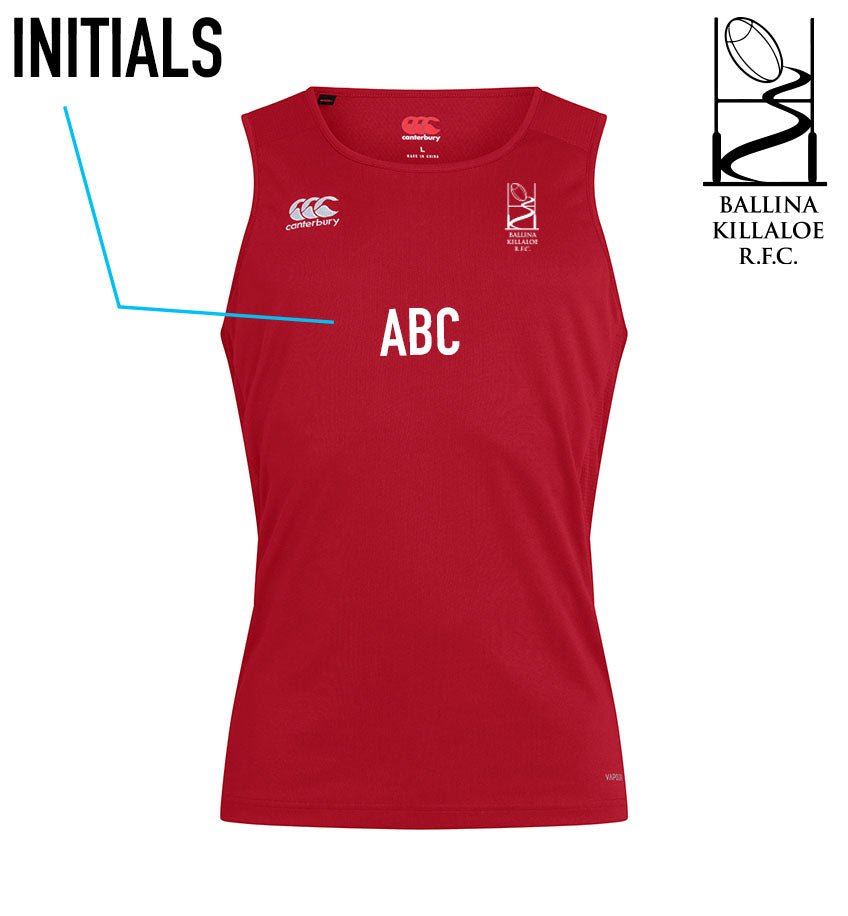 Ballina Killaloe RFC Canterbury Club Gym Singlet - Team Wear Store.ie