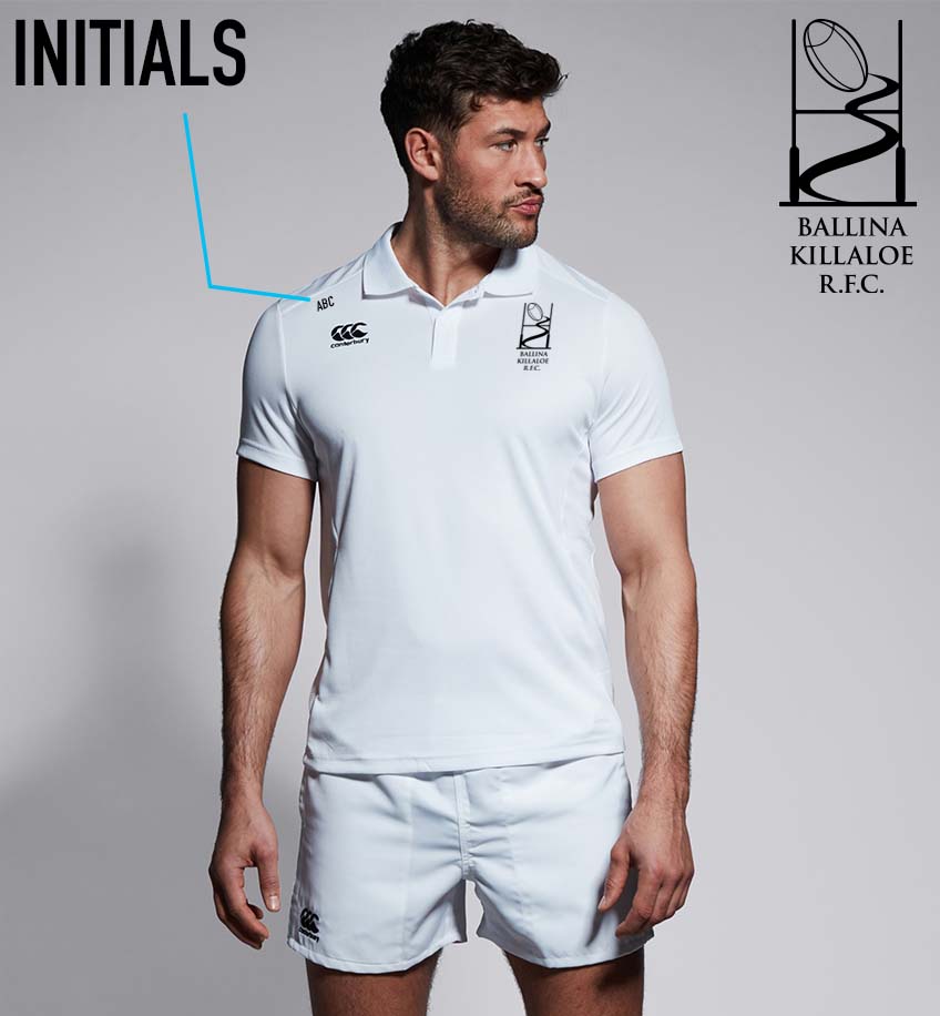 Ballina Killaloe RFC Canterbury Club White Polo Shirt