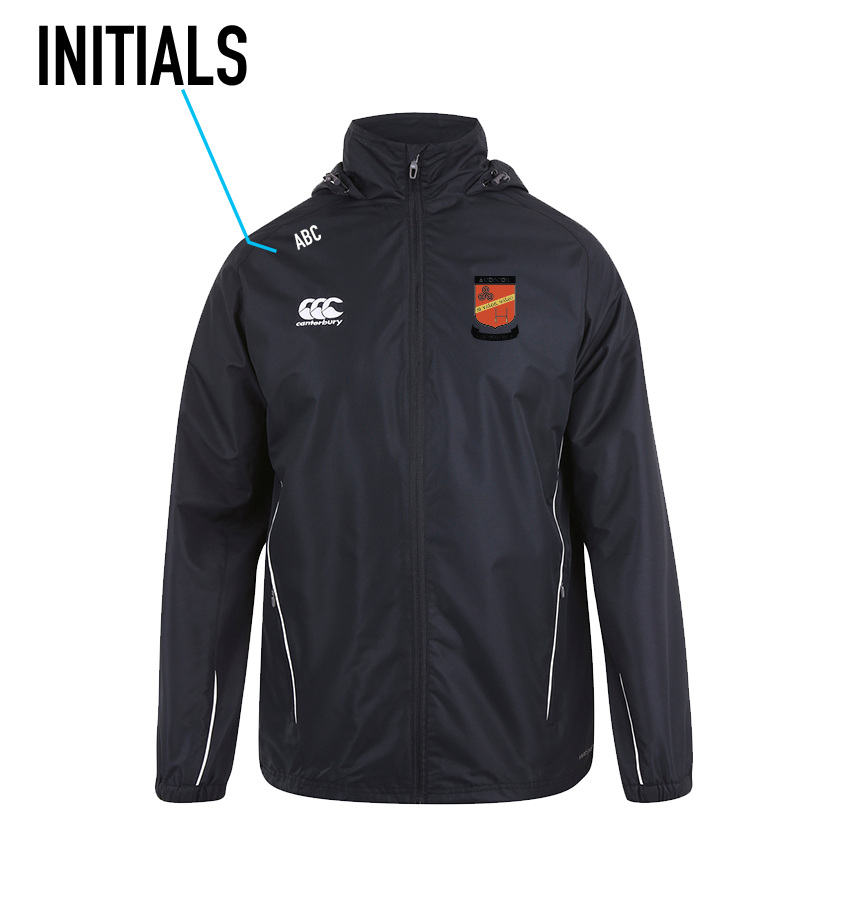 Canterbury Team Sale Full Zip Black Rain Jacket