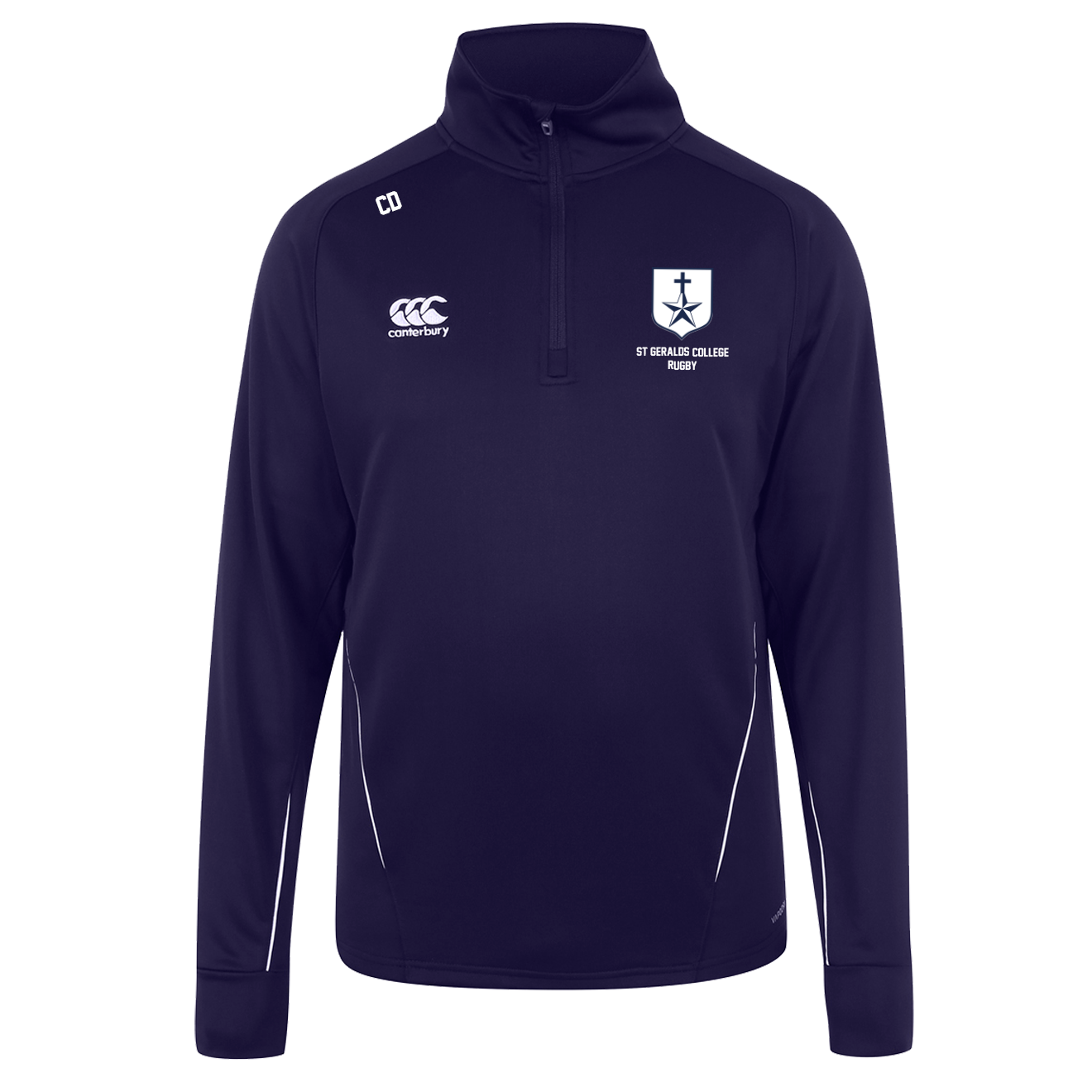 Canterbury Team Sale Navy 1/4 Zip Mid Layer