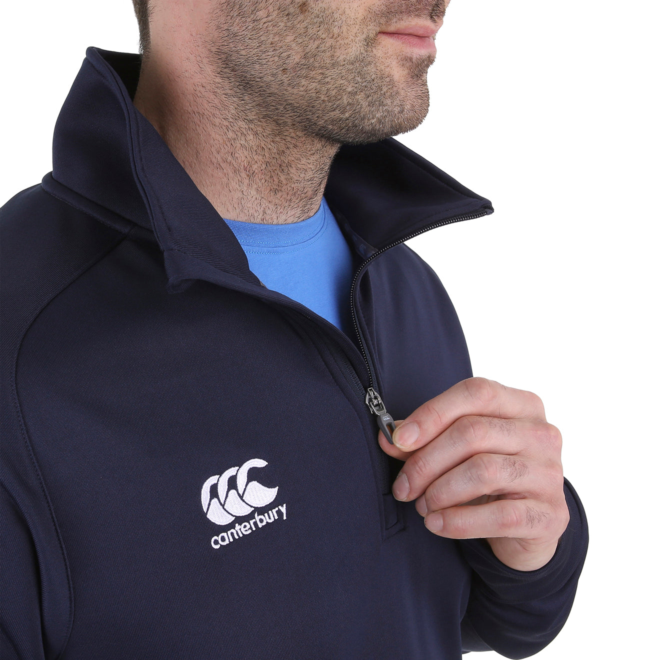 Canterbury Team Sale Navy 1/4 Zip Mid Layer