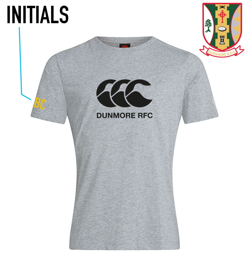 Dunmore RFC Canterbury CCC Grey Tee