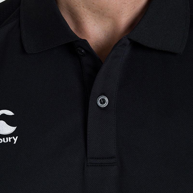 Canterbury Club Polo Close up Black