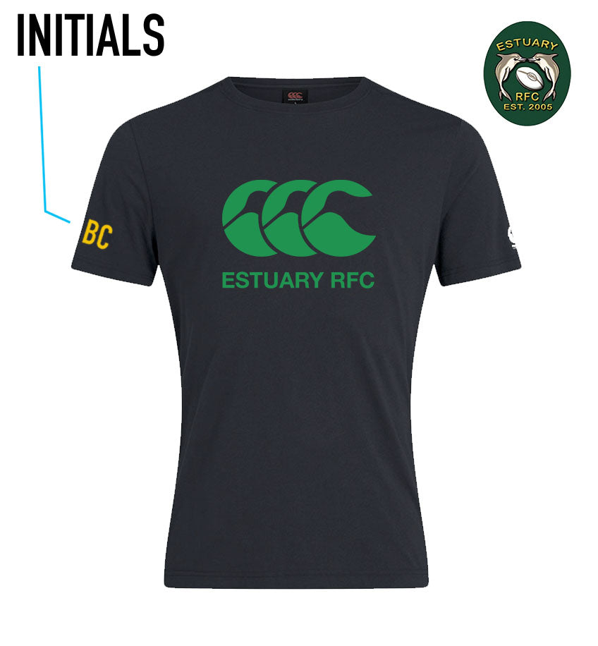 Estuary RFC Canterbury CCC Black Tee - *All Sizes