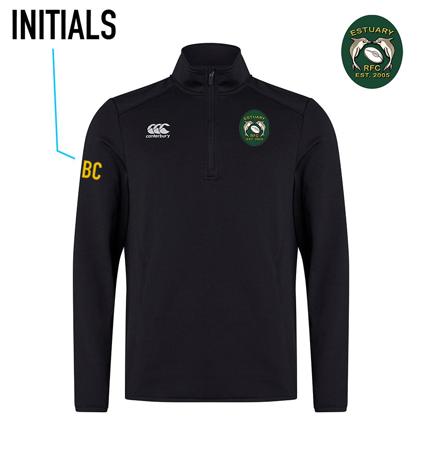 Estuary RFC Canterbury Club 1/4 Zip Mid Layer Training Top