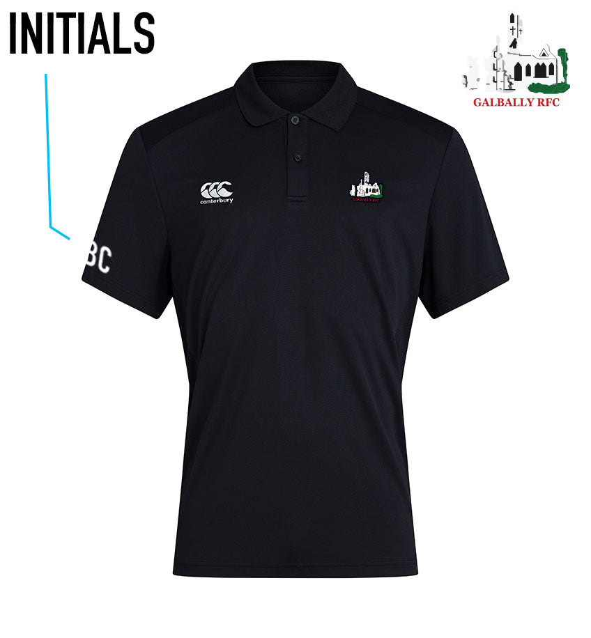 Galbally RFC Canterbury Club Black Polo Shirt