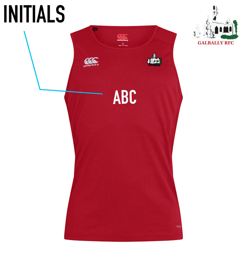 Galbally RFC Canterbury Club Gym Singlet RED